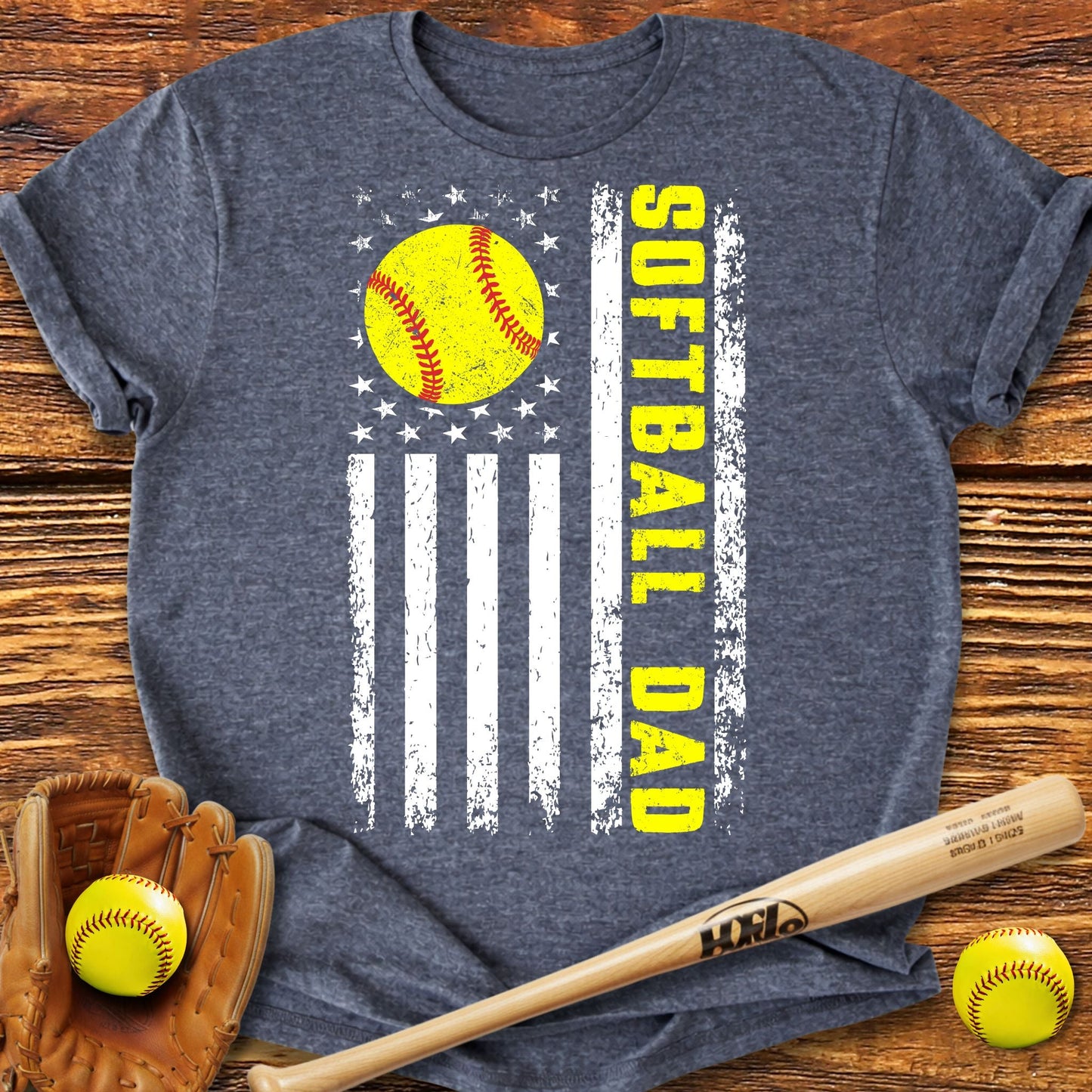 USA Softball Dad T-Shirt - HomeRun PrintsT-Shirt