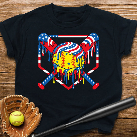 USA Softball Drip Youth Tee - HomeRun PrintsKids clothes
