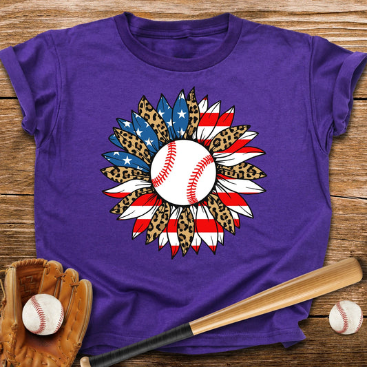 USA Sunflower Baseball Youth Tee - HomeRun PrintsKids clothes