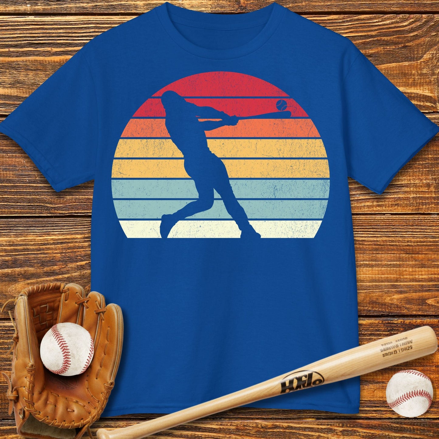 Vintage Batting Kids T-Shirt - HomeRun PrintsKids clothes