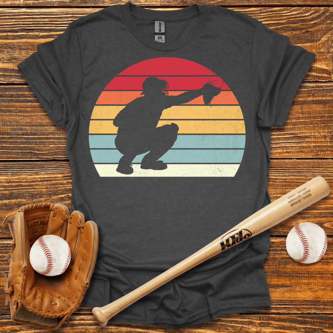 Vintage Catcher T-Shirt - HomeRun PrintsT-Shirt
