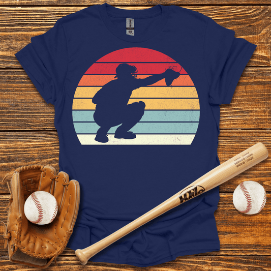 Vintage Catcher T-Shirt - HomeRun PrintsT-Shirt