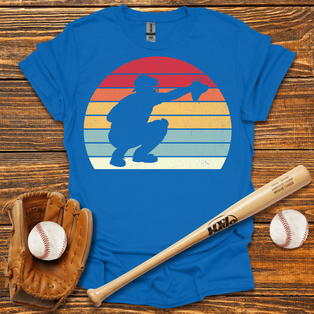 Vintage Catcher T-Shirt - HomeRun PrintsT-Shirt