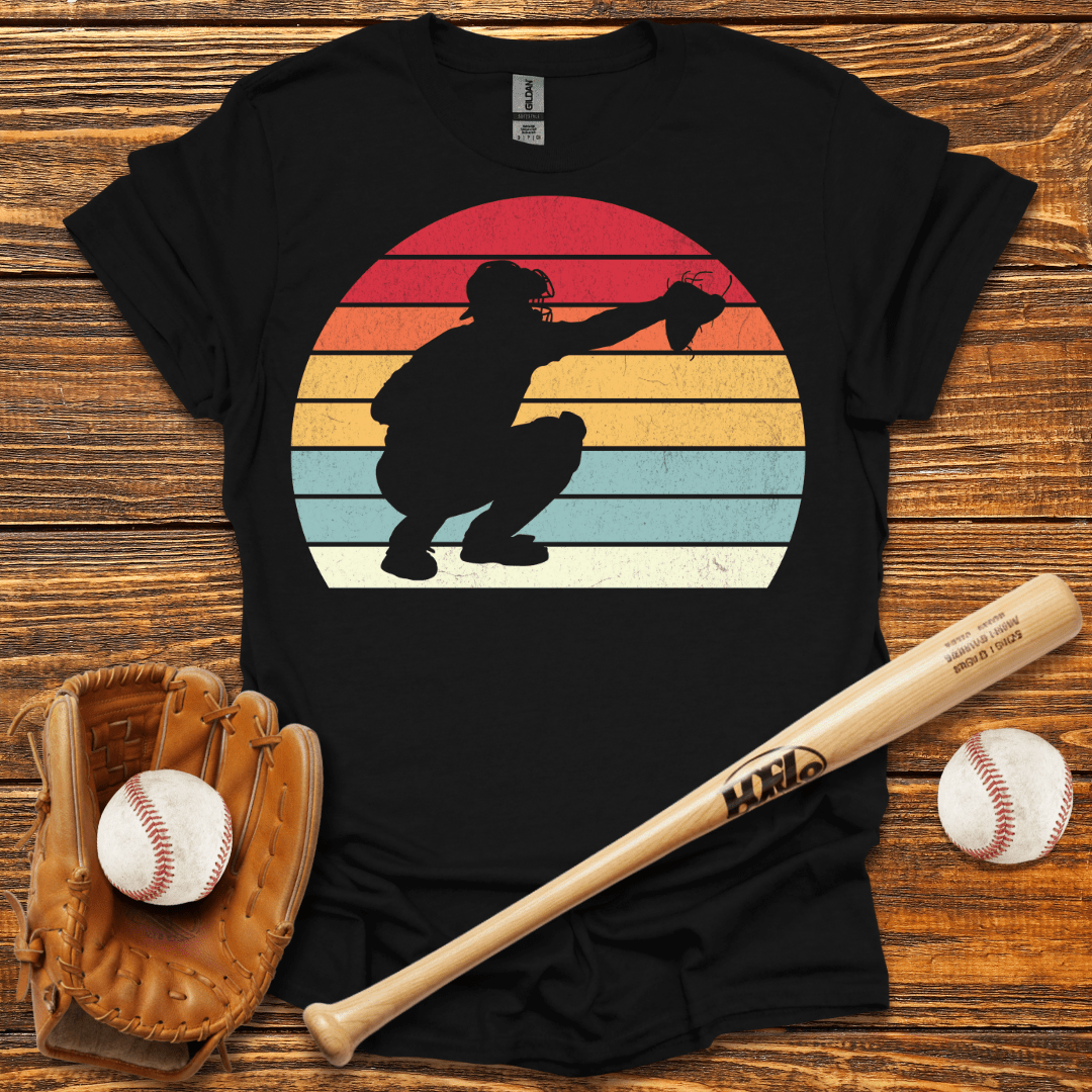Vintage Catcher T-Shirt - HomeRun PrintsT-Shirt