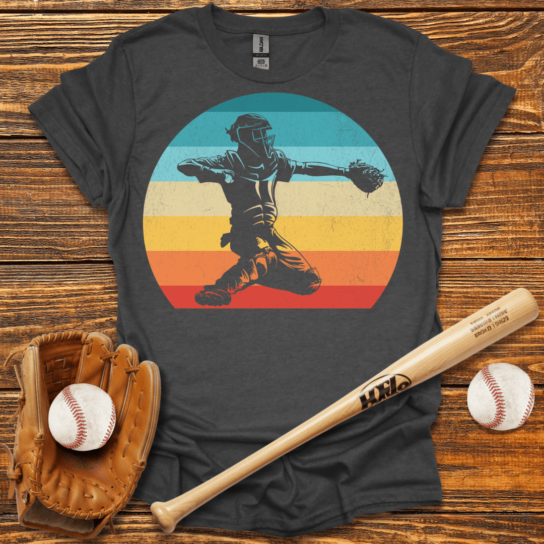 Vintage Catcher T-Shirt - HomeRun PrintsT-Shirt