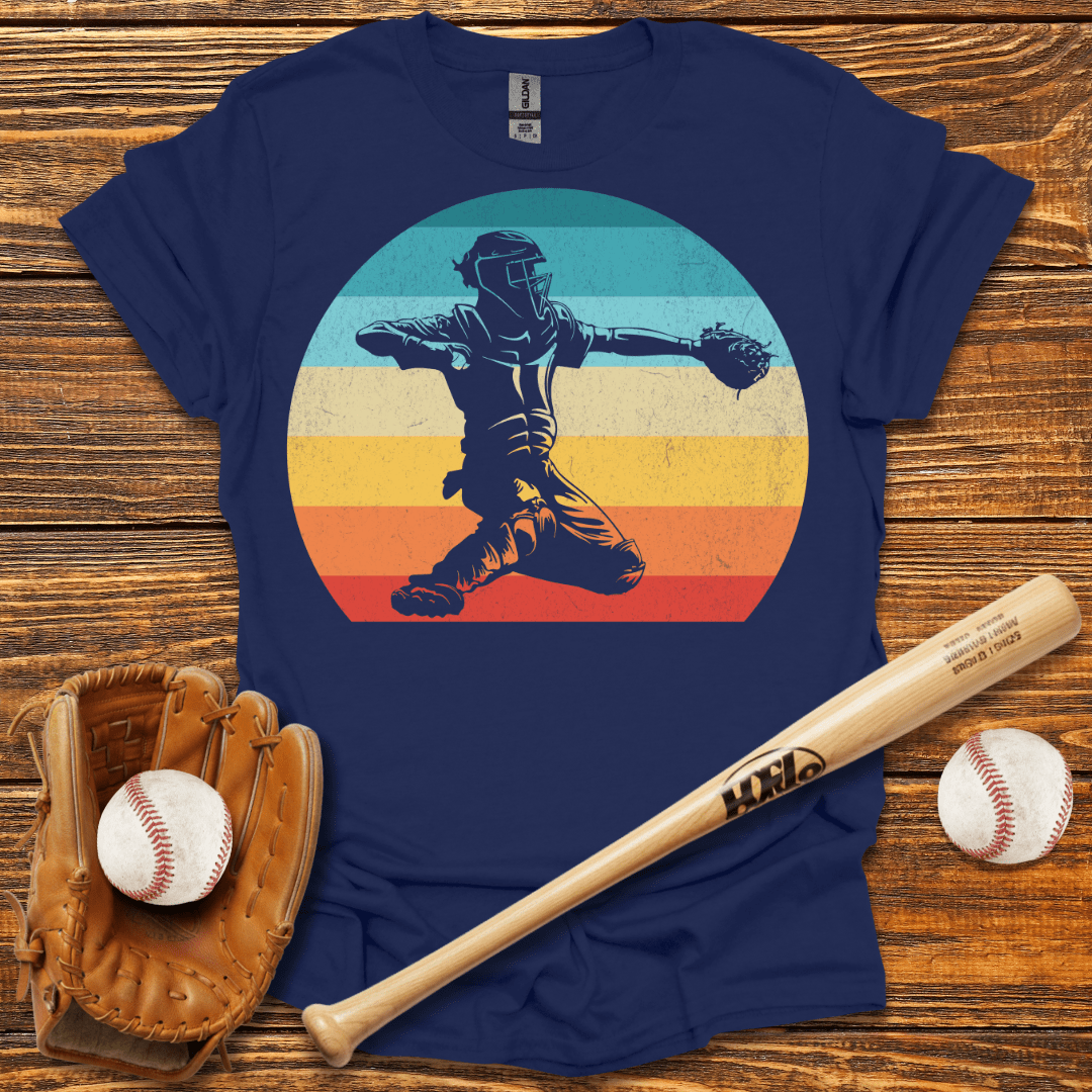 Vintage Catcher T-Shirt - HomeRun PrintsT-Shirt