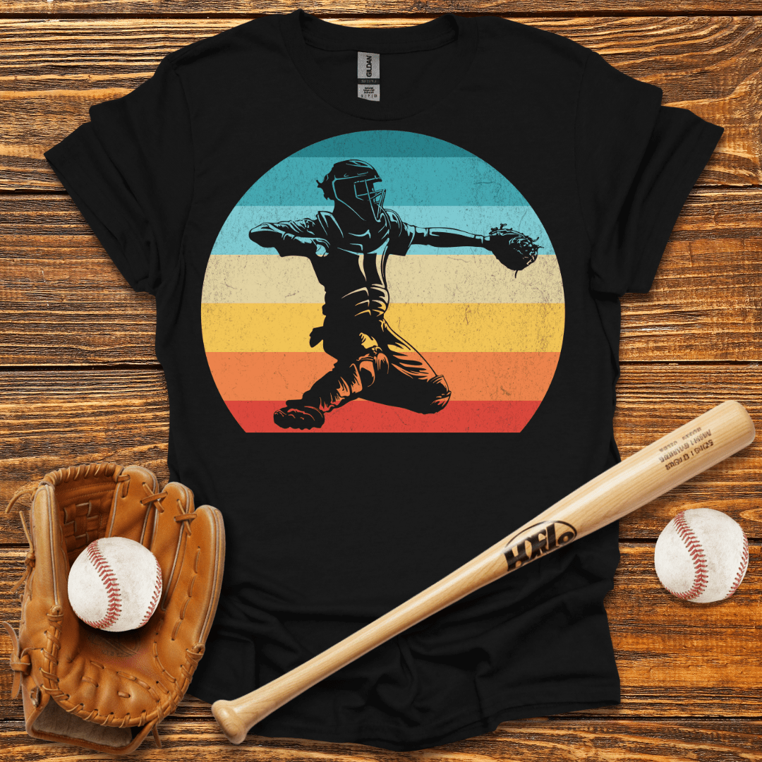 Vintage Catcher T-Shirt - HomeRun PrintsT-Shirt