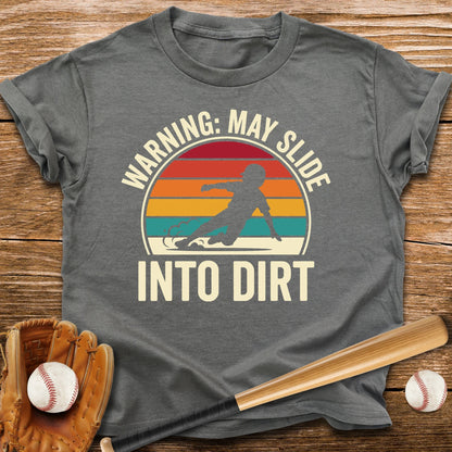 Warning May Slide Into Dirt Youth Tee - HomeRun PrintsKids clothes