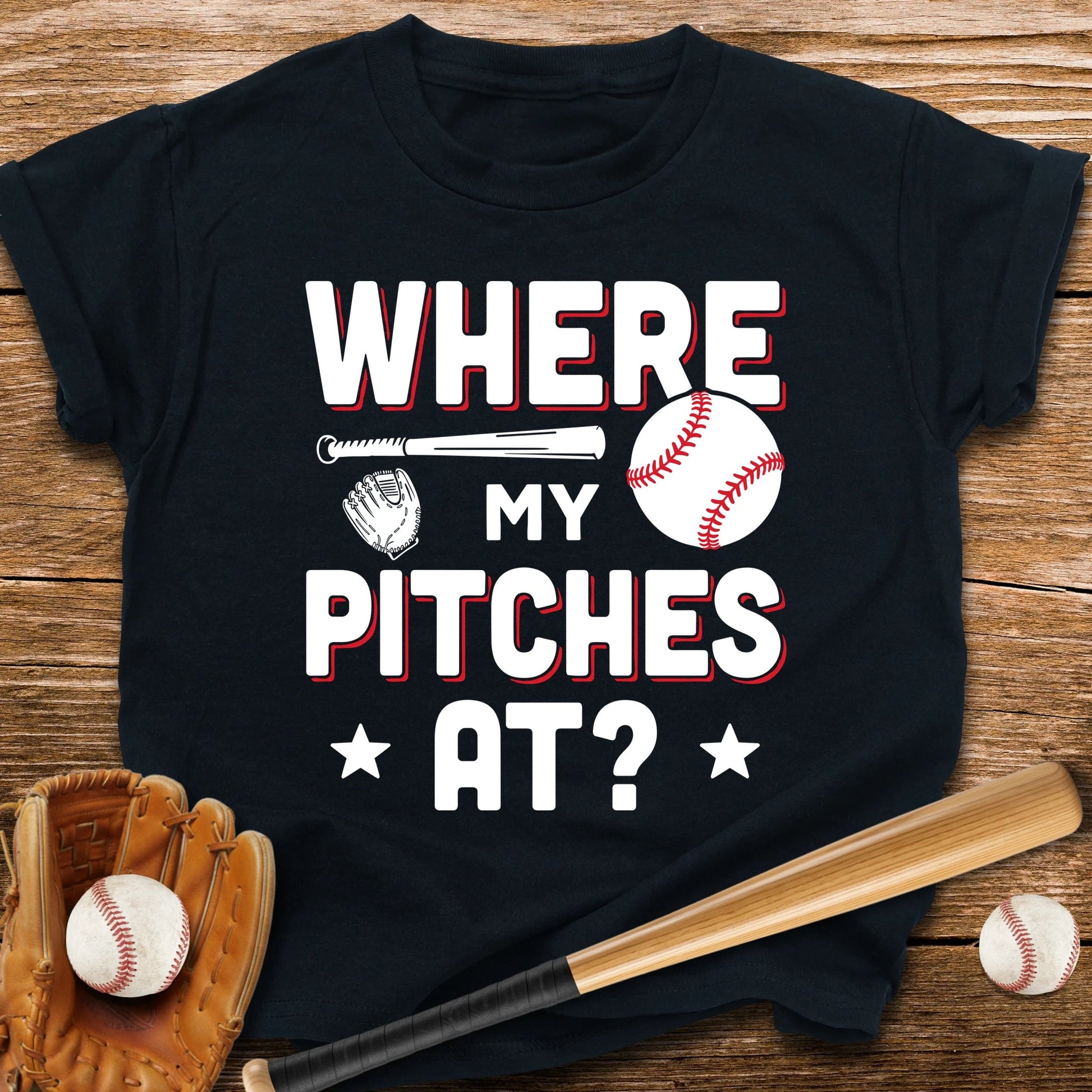 Where My Pitches Youth Tee - HomeRun PrintsKids clothes