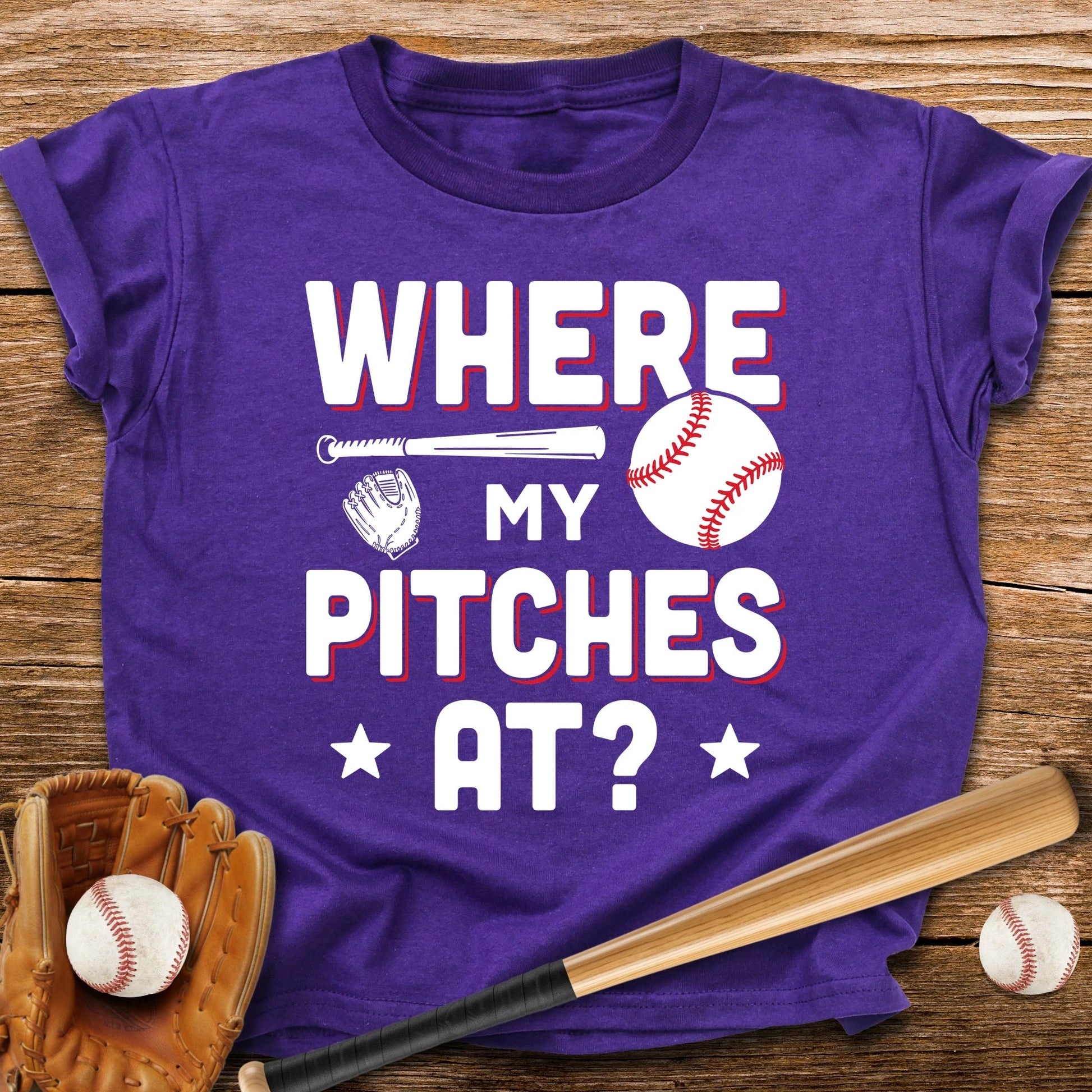 Where My Pitches Youth Tee - HomeRun PrintsKids clothes