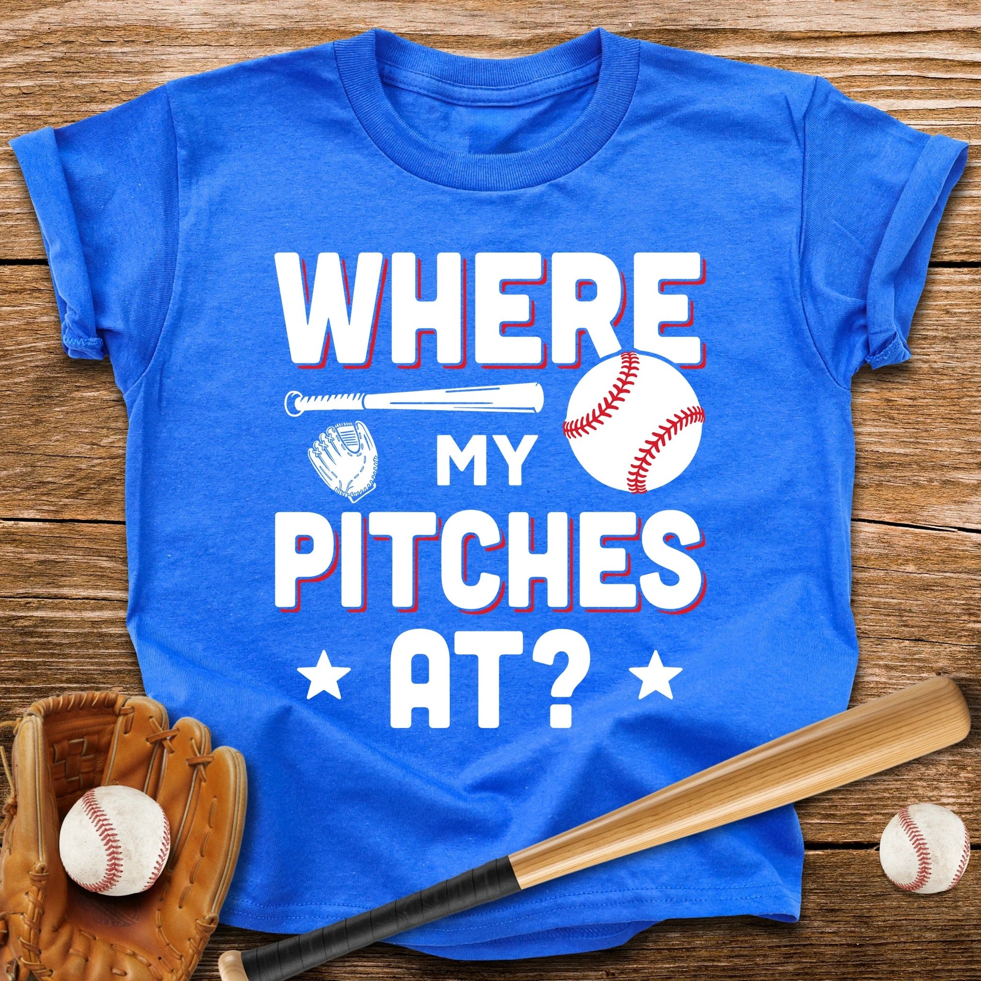 Where My Pitches Youth Tee - HomeRun PrintsKids clothes