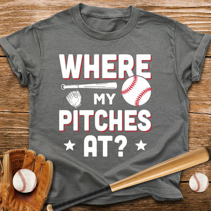Where My Pitches Youth Tee - HomeRun PrintsKids clothes