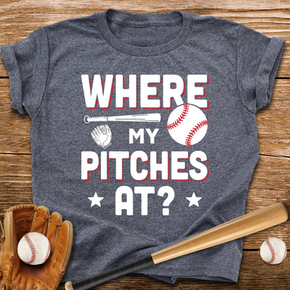 Where My Pitches Youth Tee - HomeRun PrintsKids clothes