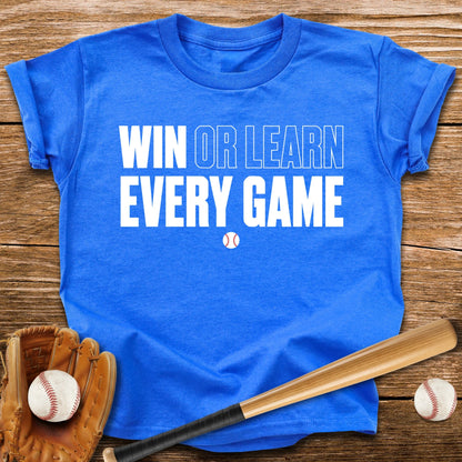 Win Or Learn Every Game Youth Tee - HomeRun PrintsKids clothes