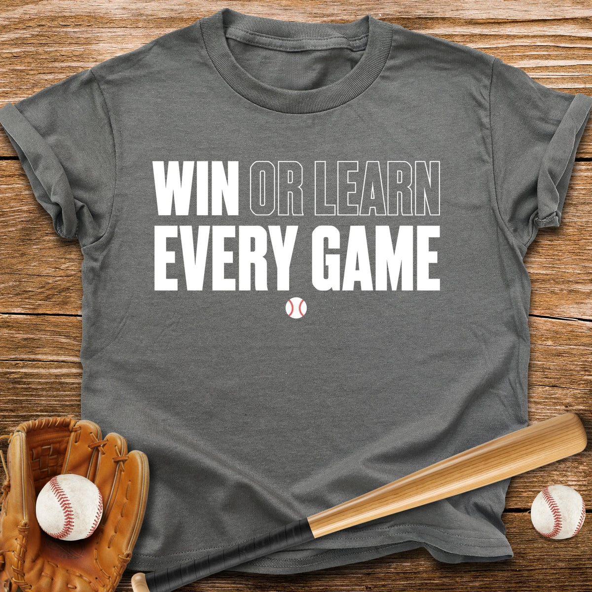 Win Or Learn Every Game Youth Tee - HomeRun PrintsKids clothes