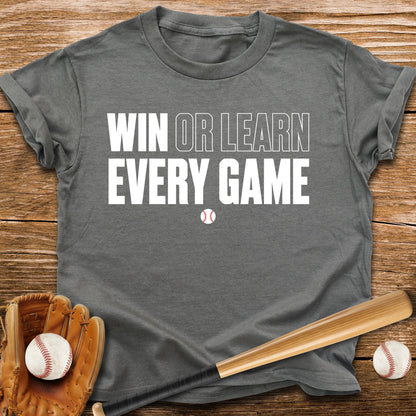 Win Or Learn Every Game Youth Tee - HomeRun PrintsKids clothes