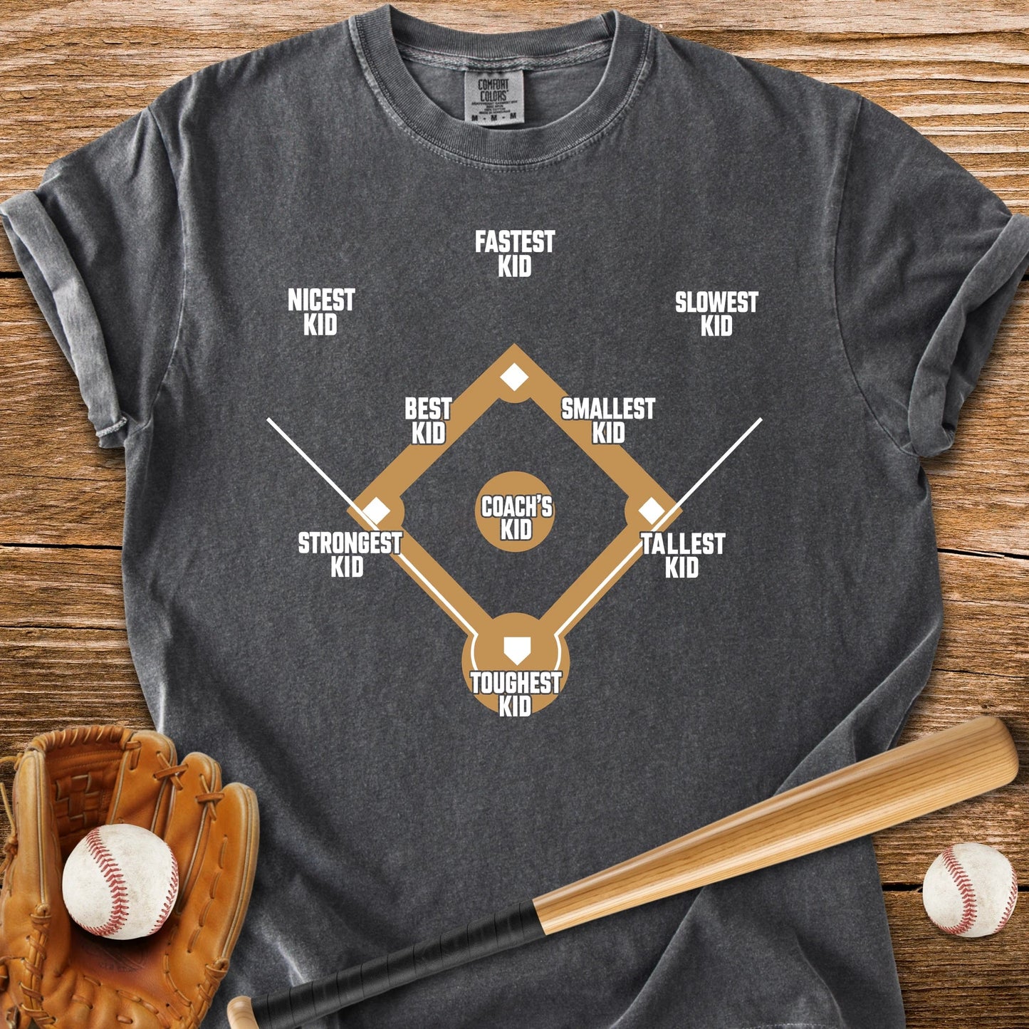 Youth Baseball Positions - HomeRun PrintsComfort Colors