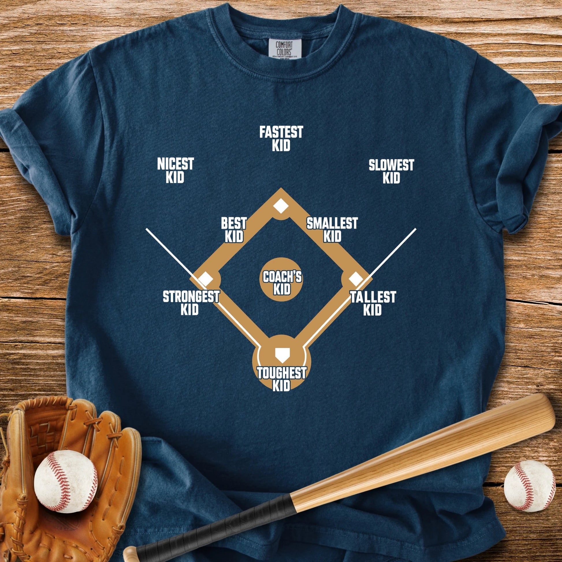 Youth Baseball Positions - HomeRun PrintsComfort Colors