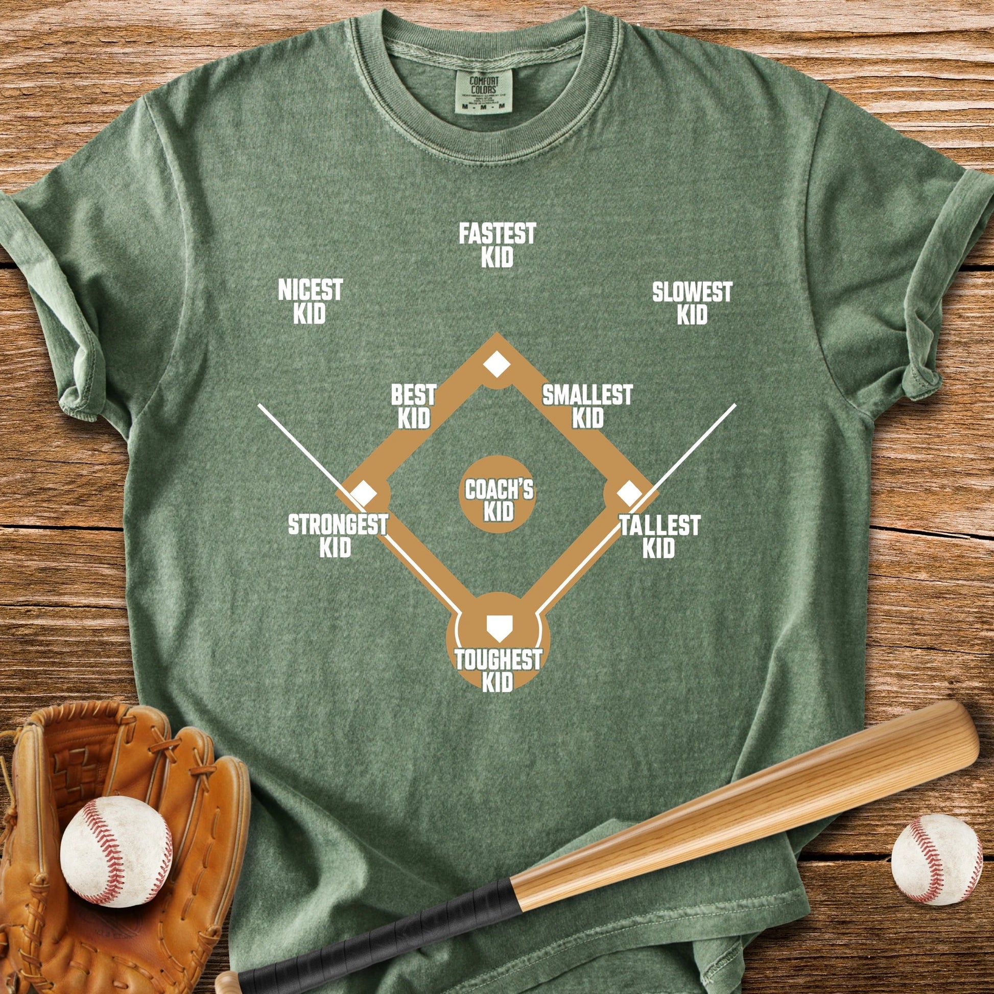 Youth Baseball Positions - HomeRun PrintsComfort Colors