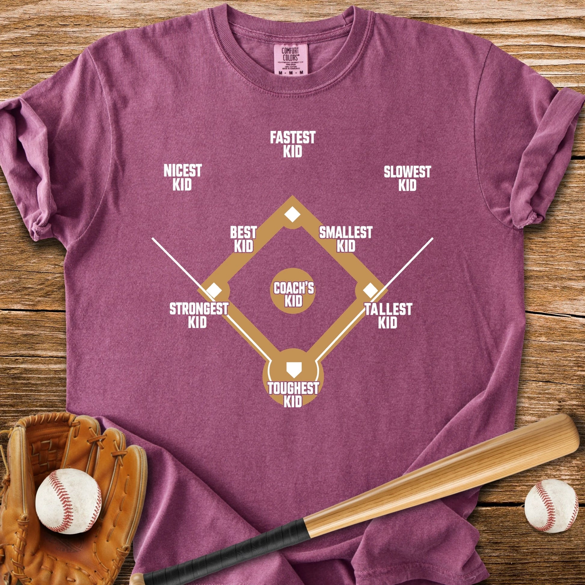 Youth Baseball Positions - HomeRun PrintsComfort Colors