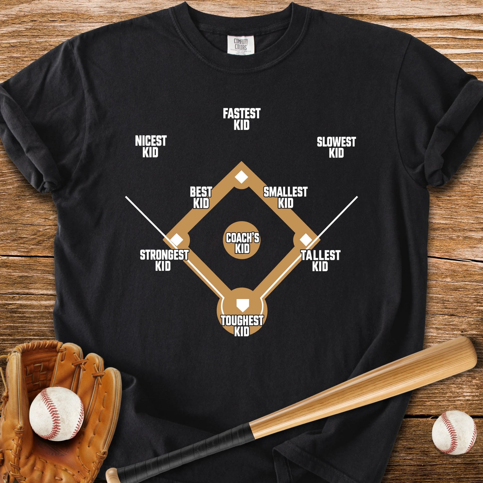 Youth Baseball Positions - HomeRun PrintsComfort Colors